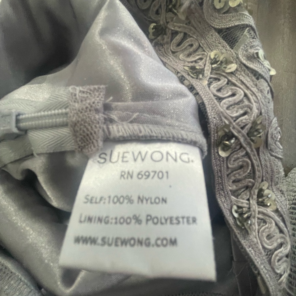 Sue Wong sequined rhinestone dress - Picture 8 of 10